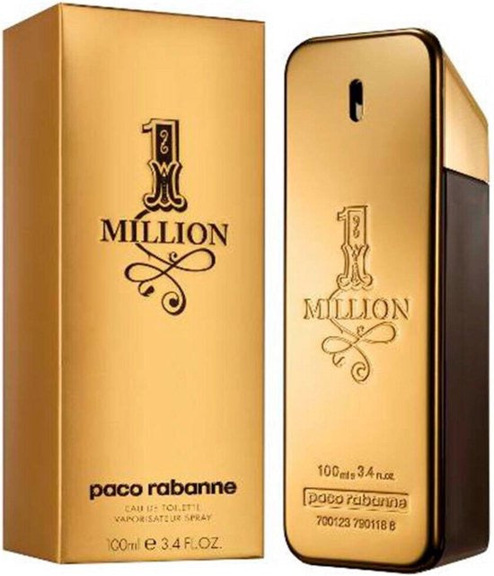 Paco Rabanne 1 Million 100 ml Eau de Toilette - Herenparfum Men